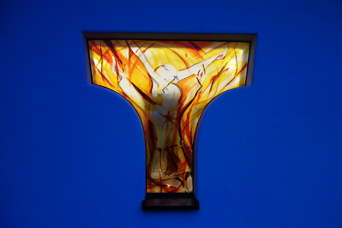 Franziskus begegnet Christus. Gesehen im Kloster Armstorf.